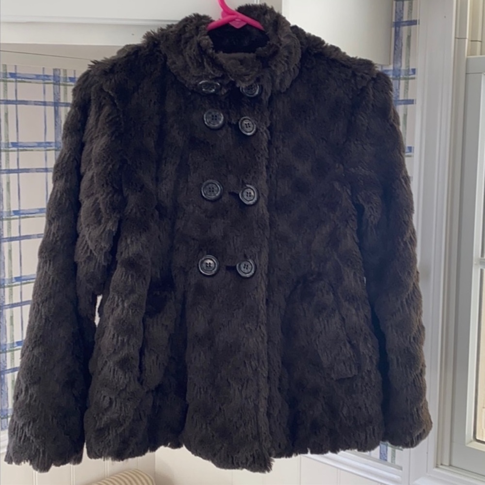 Me Jane girls faux fur jacket